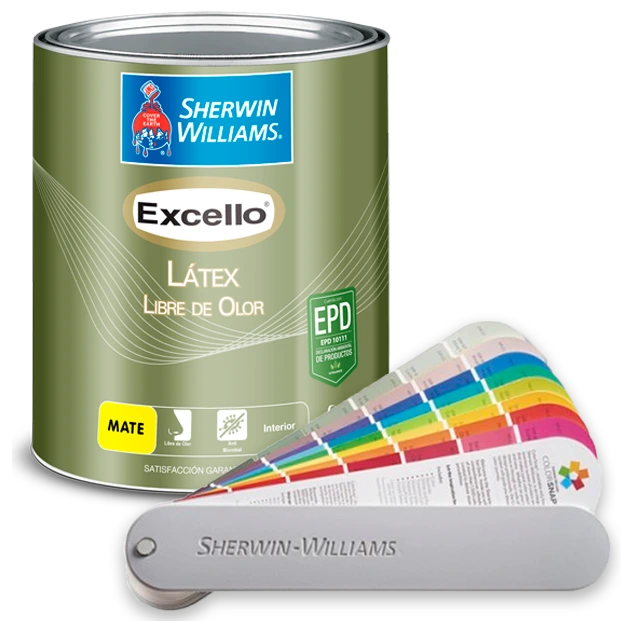 pintura Sherwin Williams excello latex libre de olor